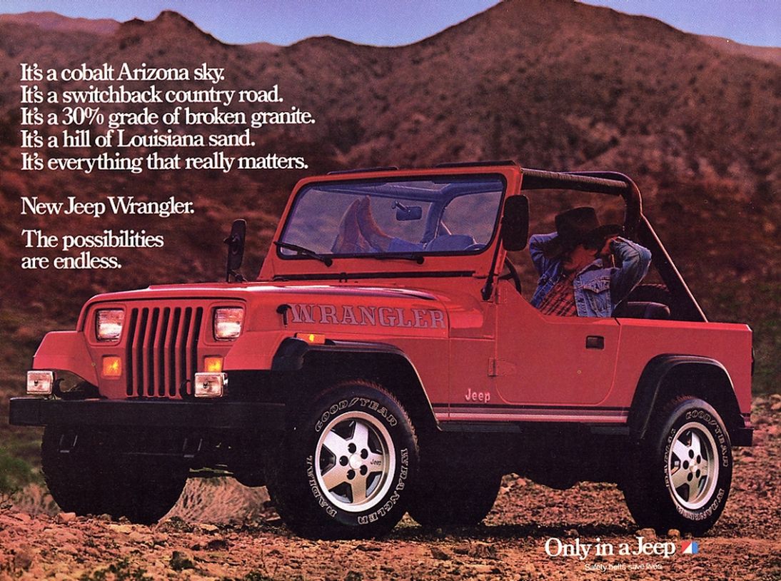 1987 Jeep Auto Advertising